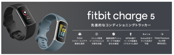 Fitbit Charge 5 Suica 対応 ほぼ未使用 本体と充電ケーブル+atop.com.ar